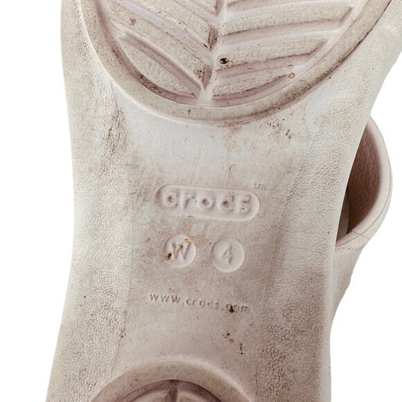 Crocs Kelli Iconic Strappy Sandals Slide Comfort Flats Light Pink Womens Size W4 - Picture 7 of 7